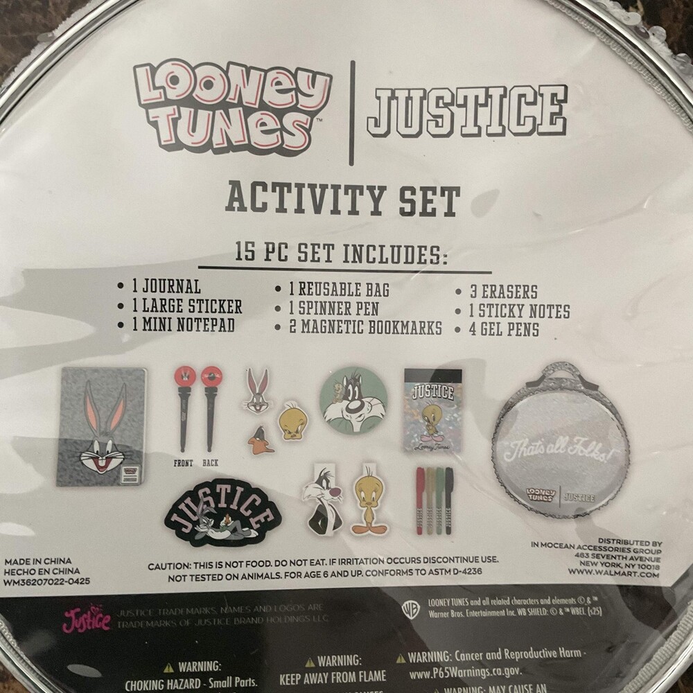 Looney Tunes × Justice Activity Bag Set - 15 Pieces - Picture 7 of 7
